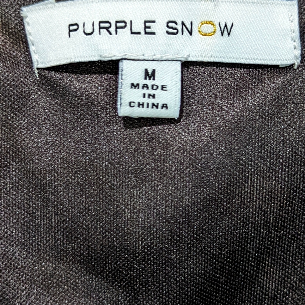 Purple Snow mini dress